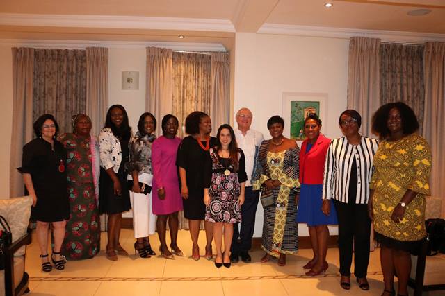 Ambassador Mehl with Members of Executive Women's Network